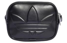 Adidas Originals Trefoil Poliuretano Odos Pečių Krepšys, Įstrižai Nešiojamas Krepšys Mini Moteriškas Juodas IT7379 Mini gray