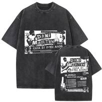 Vintage Washed Dani Martin Gira Ptos Anos Tour  Merch T Shirts Mens Gothic Hip Hop Short Sleeve Tshirt Yk Streetwear S