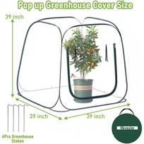Mini Plant Greenhouse Pop-up Greenhouse Cover Balcony Courtyard Garden Anti Freezing Seedling Insulation Shed for Garden žalia