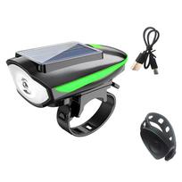 Waterproof Bicycle Headlight 3 Modes LED Bike Front Lamp Night Riding Lamp  for Cycling Safety žalia