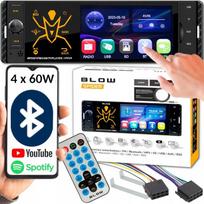 Radio Samochodowe 1Din Bluetooth Usb Sd Aux Dotykowe 4  Pilot Mp3 Mp4 Ekran