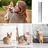 Stainless Steel Dog Comb Dogs Hair Remover Pet Grooming Massage Dogs Comb Anti Knot Removal Floating Hair Pet Supplies CN