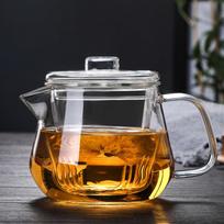 Heat Resistant Tea Cup Set Transparent Kung Fu Tea Set Pot Set Glass Tea Pot  Tea Infusion 600ml