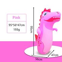 Inflatable 95Cm Dinosaur Punching Bag Antistress Toy For Kids Stress Easing Outdoor Training Bag Hand-Eye Coordination Fun Play