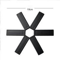 Foldable 2Pcs Pot Trivets Heat-Resistant Pad Coaster Anti-Scald Table Insulation Holder Collapsible Cross Design Kitchen Tools 19CM