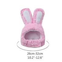 Cute Bear Rabbit Hooded Pet Cat Dog Accessories Cosplay Cat Hat Winter Lovely New Year Puppy Headgear Soft Velvet Pets Supplies