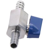 High Pressure Resistant 3/8  Barb ball valve 304 Stainless Steel Mini Ball Valve Silver Shut-Off Valves Water Gas Fuel Other