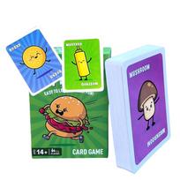 Food Hamburger Cards Game Family Deck Box Party Games 2-6 Players Board Wit Social Collective Games Christmas Halloween Gifts