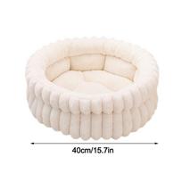 Comfortable Warm Soft Cat Bed Cozy Pet Supplies Winter Warm Dog Sleeping Mat Round Deep Sleep Dog Bed Kitten