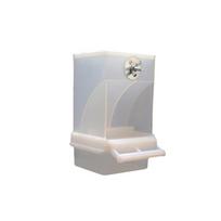 No Mess Bird Feeders Automatic Parrot Feeder Drinker Plastic Seed Food Container Cage Accessories For Small And Medium Parakeets balta