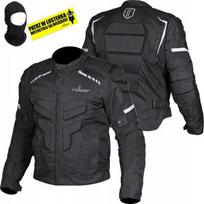 Kurtka Motocyklowa Husar Hornet Męska Tekstylna Czarna + Kominiarka