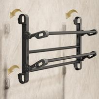 Foldable Wall Mounted Shoe Rack Hanging Organizer Accessories Multipurpose Towel Holder for 30cm