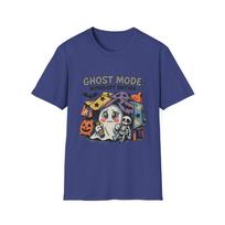 Unisex Softstyle T-Shirt Bashful Ghost Blanket Fort  Funny Halloween Fall S