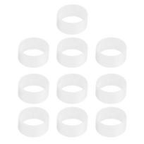 10Pcs/set Tennis Racket Silicone Racquet Grip Rings Racket Band Non Slip Racket Rubber Rings Absorbent Overgrip in Place balta