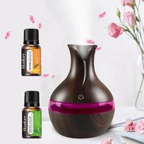 Diffuser For Home Mini Humidifier  Diffuser for Travel Bedroom Desk  300ml USB  2  Oils 300ML