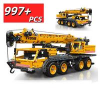 997 VNT Miesto Techninis Mechaninis Krano Modelis Statybinis Bloku MOC Sunkvežimis Automobilio Surinkimo Plyta Inžinerijos Žaislai Vaikams DIY STEM Dovana NO BOX