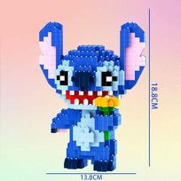 Funny Anime Figure Interstellar Blocks Small Particles Building Blocks Assembled Puzzle Pen Holder Block Toy Children Christmas NO BOX