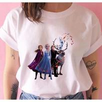 Frozen Anna Princess Summer TShirt Casual Loose Oversized Comfortable Short Sleeve Unisex and Women Cotton Breathable S