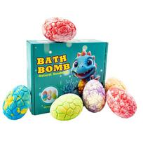 90g Dinosaur Egg Bath Bomb for Kids - Scented Fizzy Bath Ball with Surprise Dinosaur Toy Inside, Makes Bath Time Fun for Boys & Girls