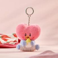 BTS BT21 pliušinė lėlė Kpop raktų pakabukas Pliušinis žaislas Naujagimio versija TATA