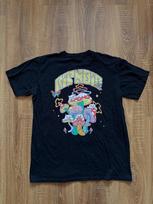 RIPNDIP Marškinėliai Juodi Psichodelinio Grybo Katės Grafika Streetwear Dydis L XL