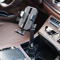 Universal Car Cup Holder Phone Mount, Adjustable Gooseneck Cup juoda