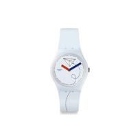 Swatch New Collection Quartz Movement Waterproof Watch Unisex Watches Blue GS151 White white