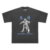 Drunken Master TShirt Jackie Chan Hong Kong Kung Fu Movie Film Snake in the Eagles Shadow Mens Short Sleeves Printed Shirt S