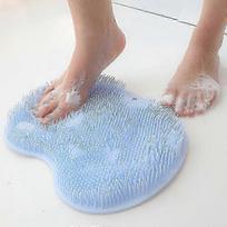 Silicone Foot Brush Scrubber Massager Shower Foot Brush Deep Cleansing Exfoliating Spa Increases Blood Circulation mėlyna
