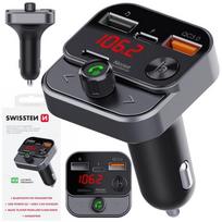 Swissten Transmiter Fm Bluetooth Usb-A Na Pendrive Szybka Ładowarka Usb-C