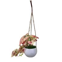 Green Artificial Grass Hanging Bonsai DIY Hanging Simulated Plant Photo Props Accessories Hang Potted Plant Business Office