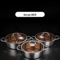 ARKIE Thickened 304 Stainless Steel Hotpot with Lid