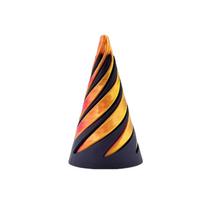 Decorative Spiral Cone Incense Holder - Unique Ceramic Design, Handcrafted Aromatherapy Accessory geltona