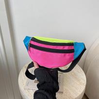 Banana-Shaped Bum Belt Phone Pouch Canvas Material Crossbody Fanny Pack  Outdoor Activities Style D