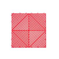 400x400x18mm Floor Garage Tile Plastic Anti-Slip Garage Slabs Waterproof Interlocking Drainage Mat For Car Parking Wokshop raudona