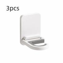 3Pcs Durable Plastic Broom Holder Wall Mounted Space Saving Broom Mop Clip Self-adhesive Waterproof Broom Brush Organizer Garage balta