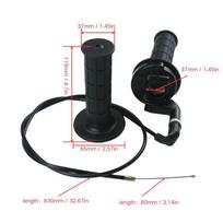 For ATV Dirt Quad Pit Bike 125 150 250CC 7/8  Twist Throttle Accelerator Handle Grips Cable Set Twist Throttle Handle Grip Cable 19010706