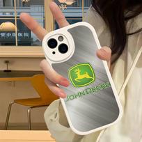 Green J-John Truck D-Deeres Phone Case For IPhone 16 15 14 13 12 11 Pro Max Plus 16E Soft Leather Cover iphone XS