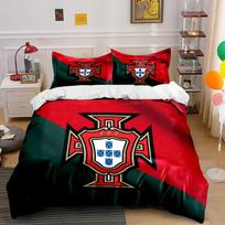 Portugal FPF crest design. Bedding sets Duvet cover sets Duvet covers Pillowcases(1 * Duvet Cover 2 * Pillowcases, without duvet insert) 135x200cm