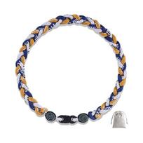 Baseball Necklace Three Braided Rope Tornado Design Necklace Sport Fan Necklaces for Teenager Baseball Sports Team