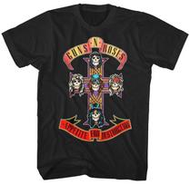 Guns N Roses Appetite for Destruction Unisex T-shirt Music Classic Band Tee Black M