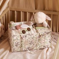 Floral Diaper Caddy Organizer Stylish Baby Shower Gifts Basket Bag for Newborn Girl  Baby Bag Essentials