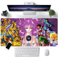 Anime Saint Seiya Mouse Pad Large Gaming Keyboard Mat LockEdge Rubber Computer Office Accessories LE600x300x2mm