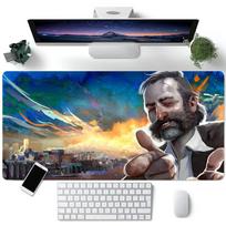 Disco Elysium Game Mouse Pad Large Gaming Keyboard Mat LockEdge Rubber Computer Office Accessories LE600x300x2mm
