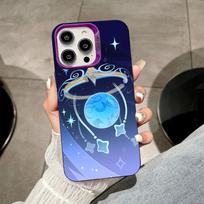 Game GI Layla Mobile Phone Case for iPhone 17 16 15 14 13 12 11 X XR XS 8 7 Air Pro Max Plus Purple Translucent Colorful Cover iPhone 16e