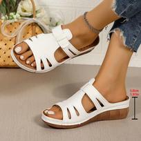 Sandals Summer Roman Velcro Women's Shoes Slippers 36 balta
