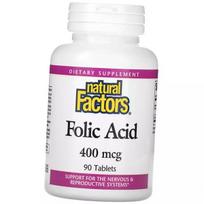 Folatas, Folio rūgštis, Folio rūgštis 400, Natural Factors 90 tabl (36406046) 90tab