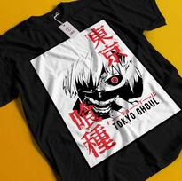 Tokyo Ghoul Marškinėliai Ken Kaneki Marškinėliai Juuzou Suzuya Anime Manga Unisex Siaubo Marškinėliai S