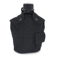 1L Army Military Water Bottle Camping Hiking Canteen Cup Portable for Outdoor