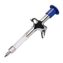 80cc Capacity Mini Grease Gun Machine with Needle Nozzle 1000PSI Handheld High Pressure Oiler for Greasing Small Accessories